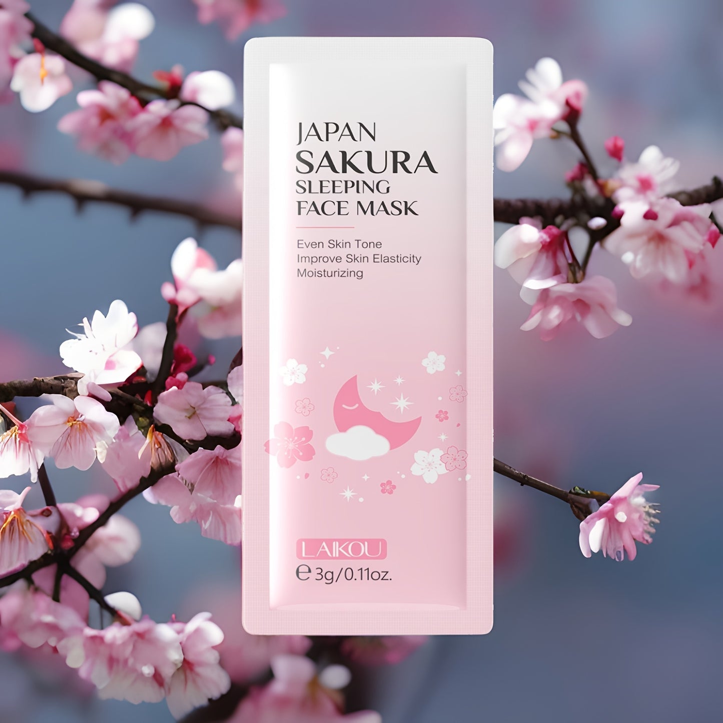 Cherry Blossom Sleeping Mask, a Travel Essential, Is a Leave-On, Overnight Hydration And Moisturizing Treatment That Brightens And Firms The Skin, Enhancing Complexion. It'S Available in a Portable Travel Size.